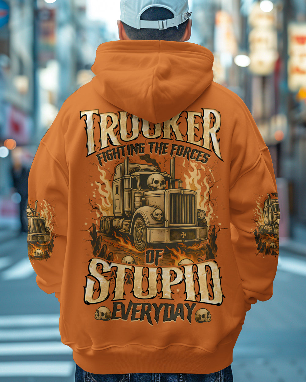 BLISSCORNERS REAL MEN BECOME TRUCKERS ALL OVER PRINT