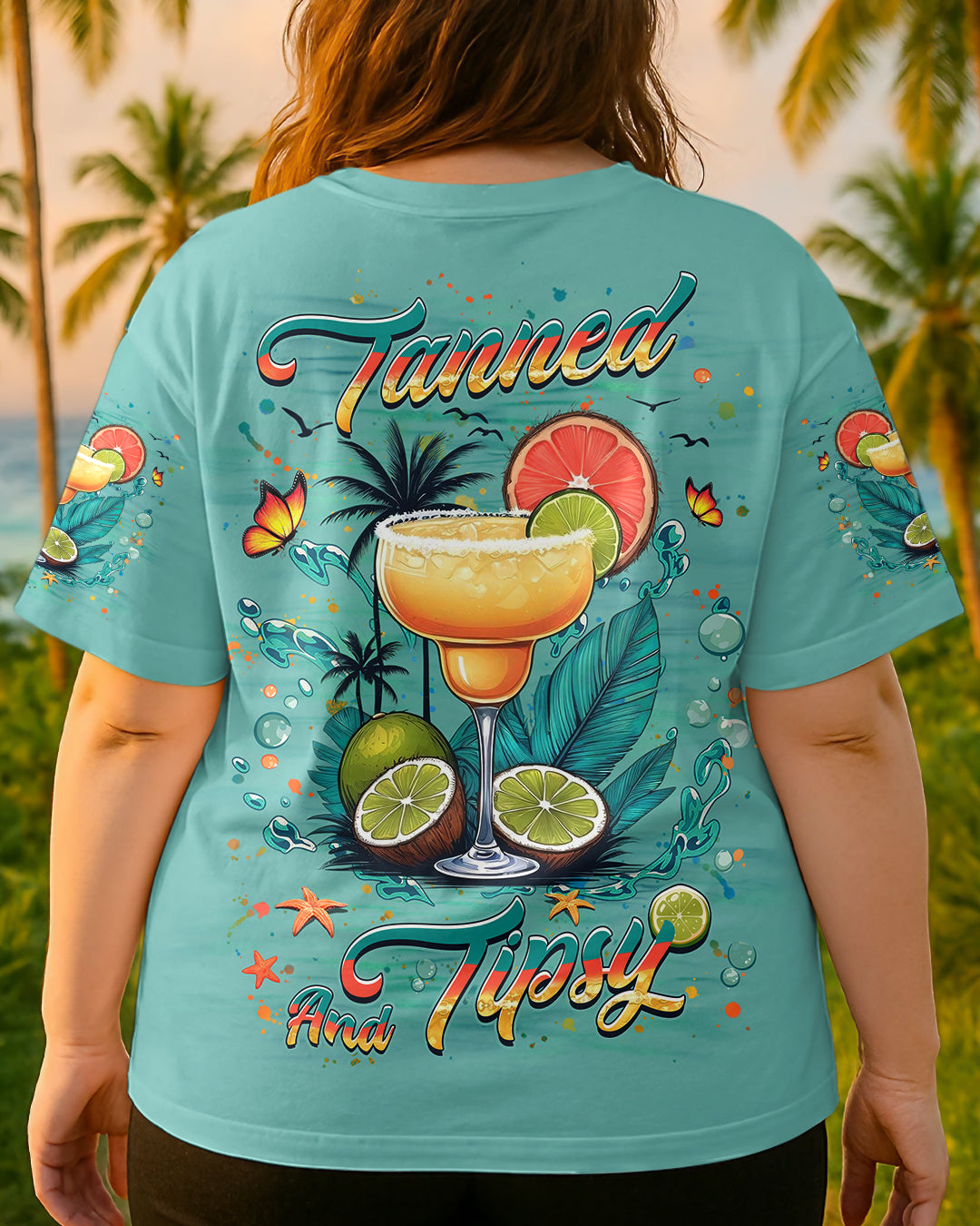 BLISSCORNERS TANNED AND TIPSY ALL OVER PRINT