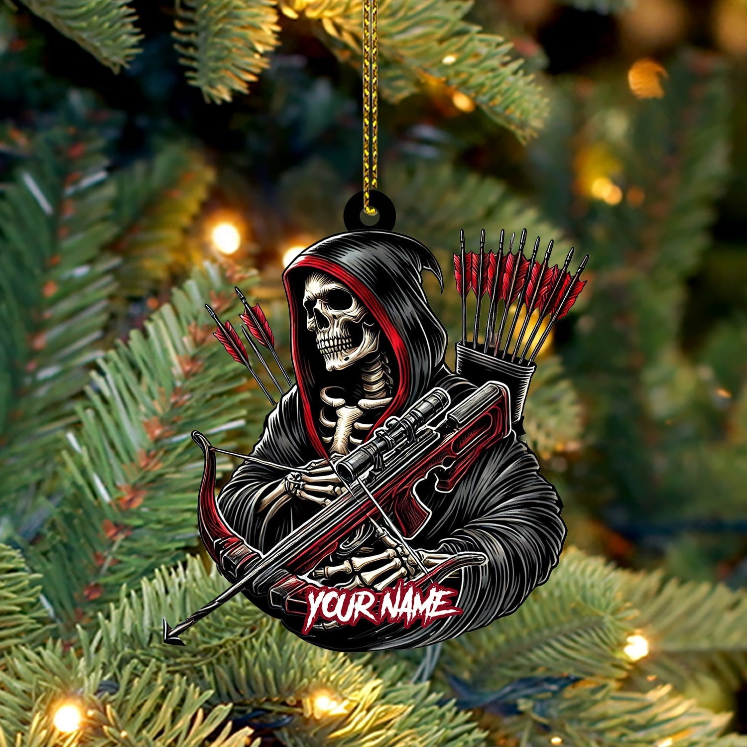 Blisscorners Death Archery Ornament, Personalized Ornament2D Flat LM2211