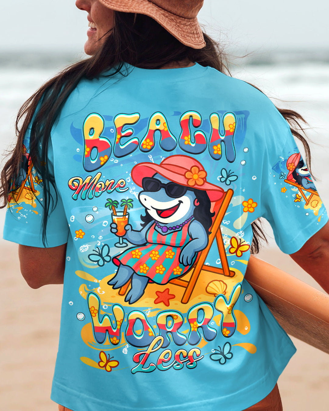 BLISSCORNERS BEACH MORE WORRY LESS ALL OVER PRINT