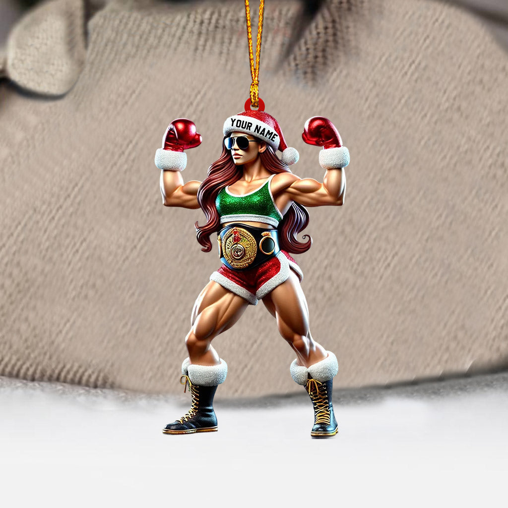 Blisscorners Strong Woman Home Decor Christmas Ornament, Personalized Ornament2D Flat LM2211