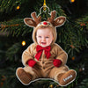 (Photo Inserted) Blisscorners Baby Reindeer Custom Photo - Personalized Custom Acrylic Ornament