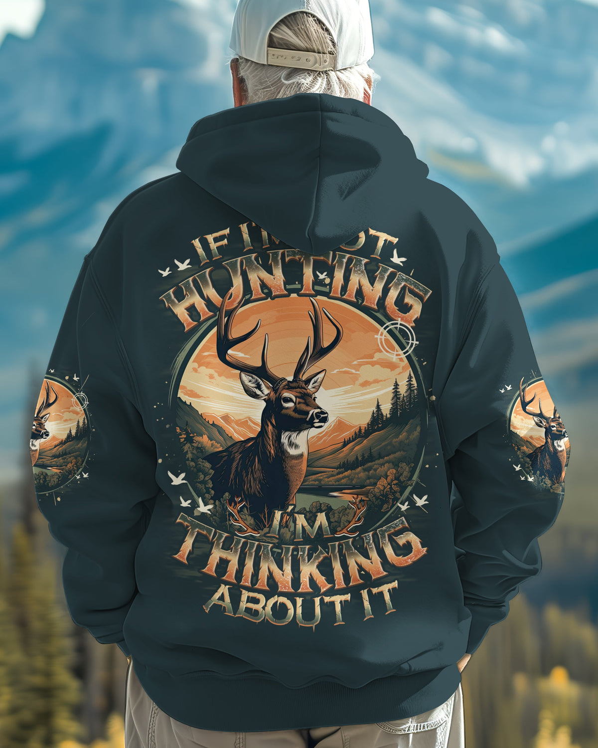 BLISSCORNERS IF I'M NOT HUNTING DEER ALL OVER PRINT