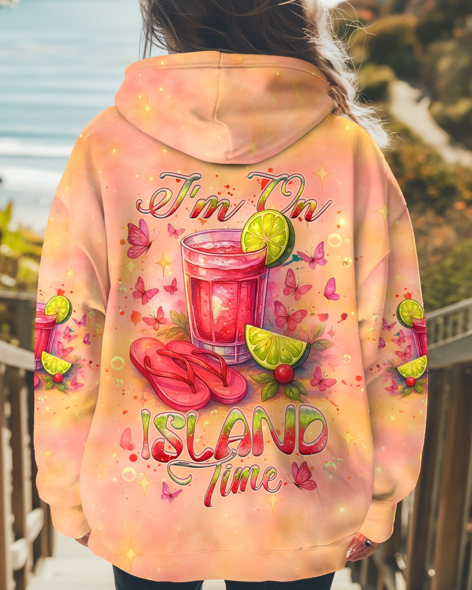 BLISSCORNERS I'M ON ISLAND TIME ALL OVER PRINT
