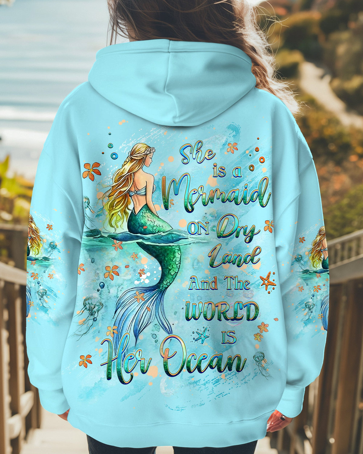 BLISSCORNERS SHE IS A MERMAID ALL OVER PRINT