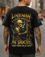 BLISSCORNERS AMERICAN BY BIRTH LINEMAN BY CHOICE SKULL ALL OVER PRINT