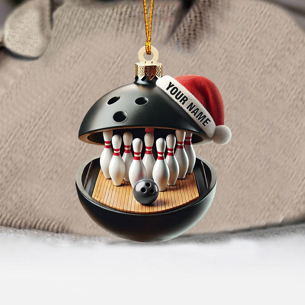 Blisscorners Bowling Lover Christmas Ornament, Personalized Ornament2D Flat LM2211