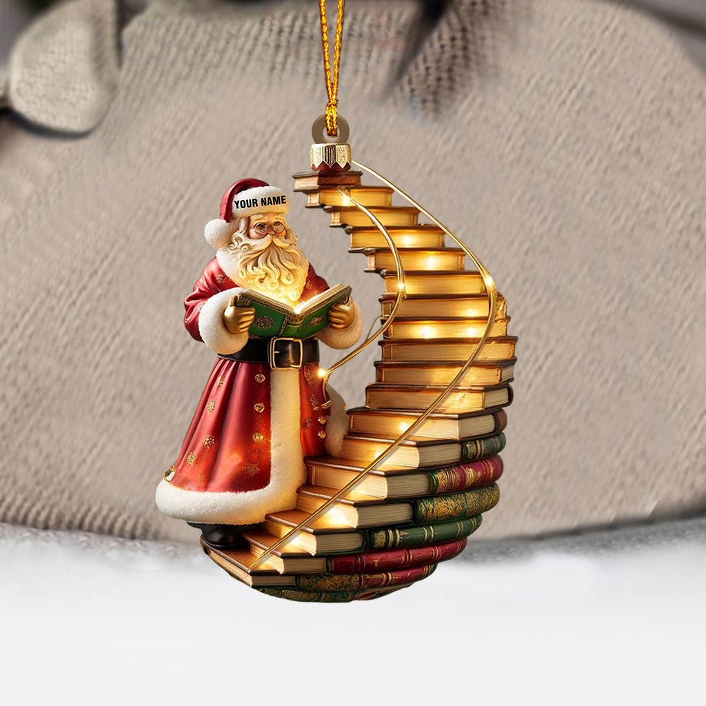 Blisscorners God Santa Christmas Ornament, Personalized Ornament2D Flat LM2211