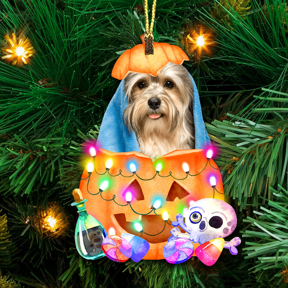 Blisscorners Happy Halloween Pumpkin Pet  - Custom Photo, Personalized Acrylic Ornament - Gift For Pet Lover2D Flat LM2111