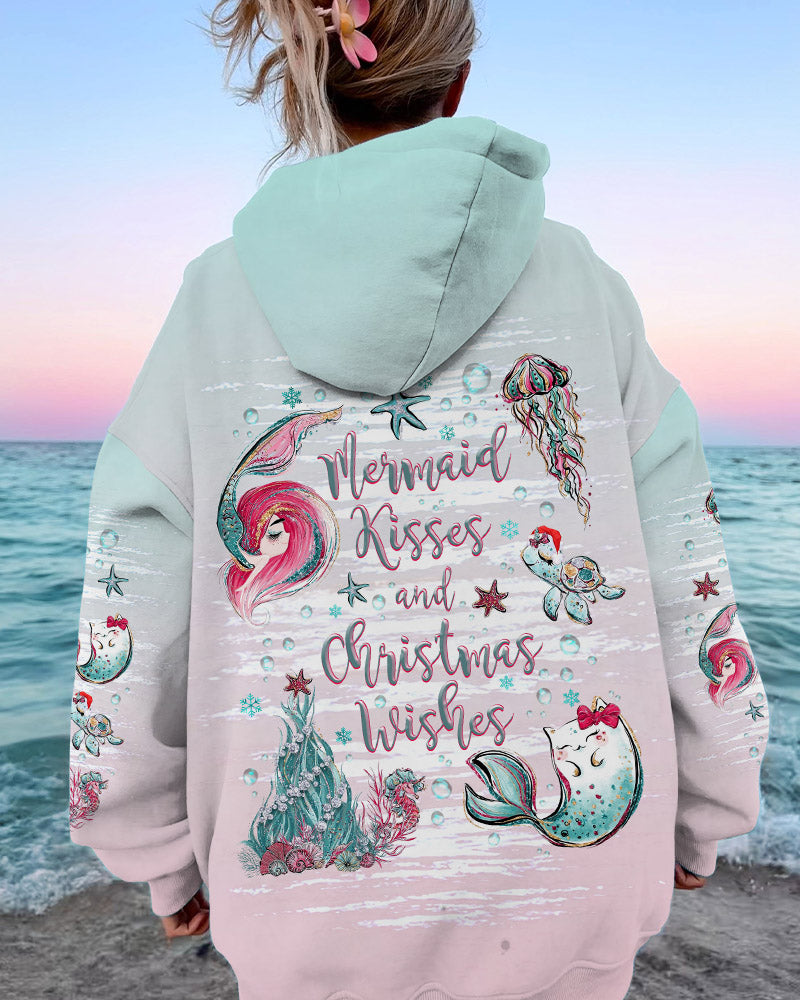 BLISSCORNERS MERMAID KISSES AND CHRISTMAS WISHES ALL OVER PRINT