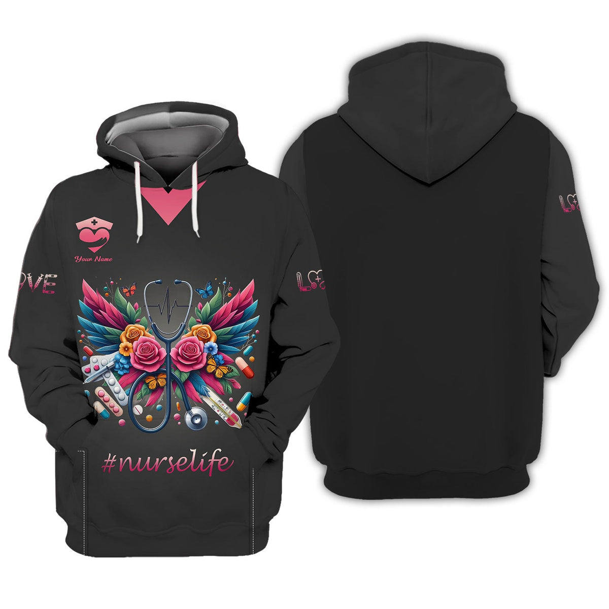 Blisscorners Personalized Nurse Shirt - Vibrant Care and Compassion