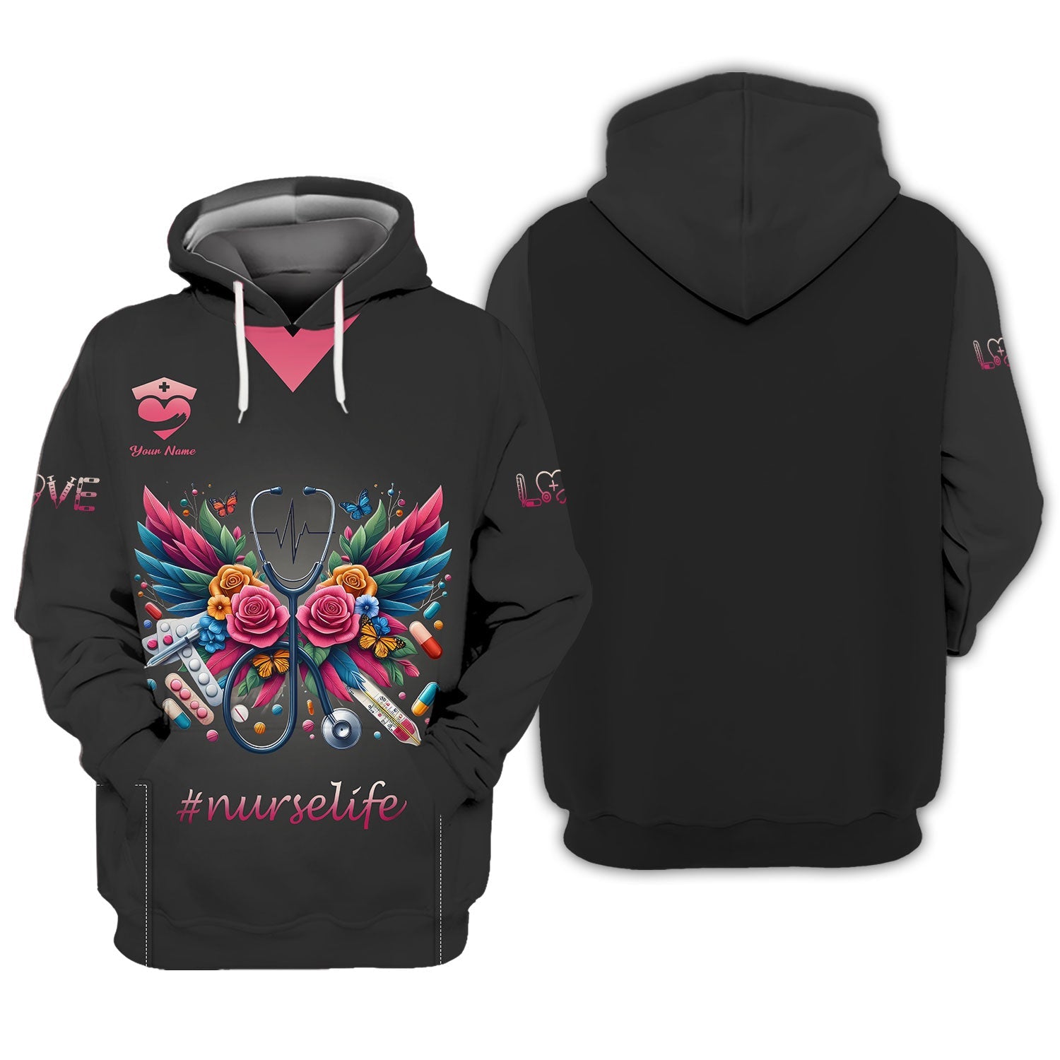 Blisscorners Personalized Nurse Shirt - Vibrant Care and Compassion