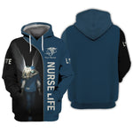 Blisscorners Personalized Nurse Shirt, Angel Wings and Healthcare Hero Tribute