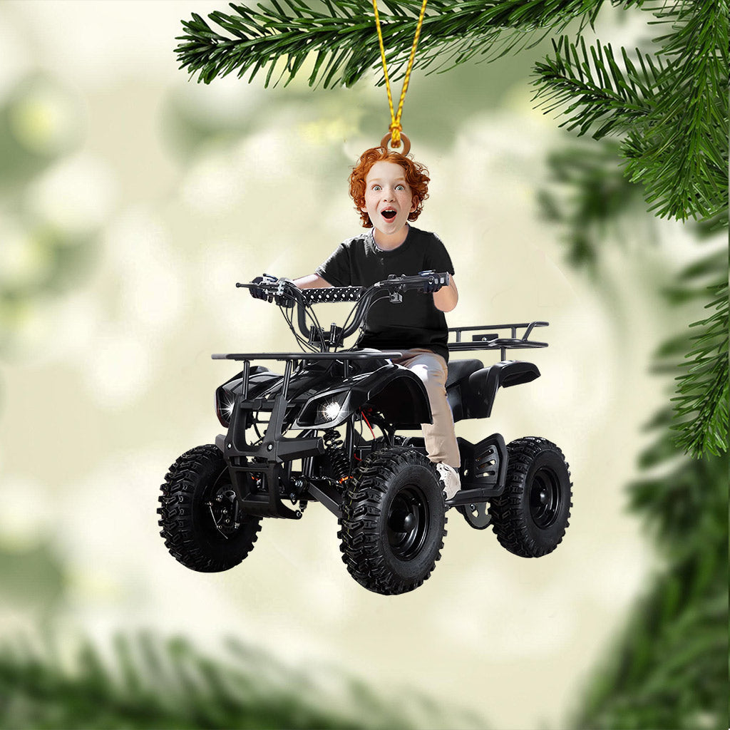 Blisscorners Kid ATV Christmas Home Decor Christmas Ornament, Personalized Ornament2D Flat LM2211