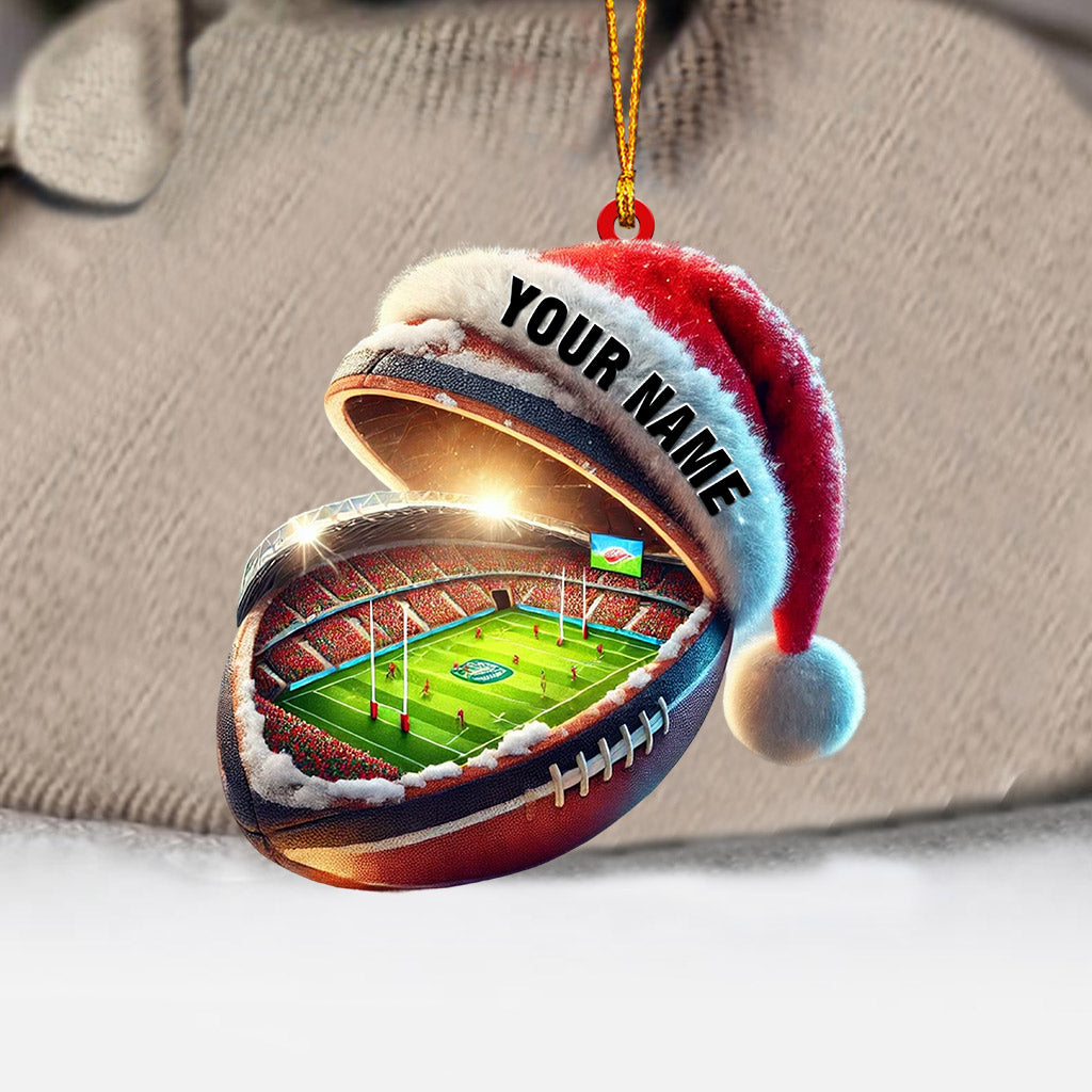Blisscorners Gridiron Football Stadium Home Decor Christmas Ornament, Personalized Ornament2D Flat LM2211