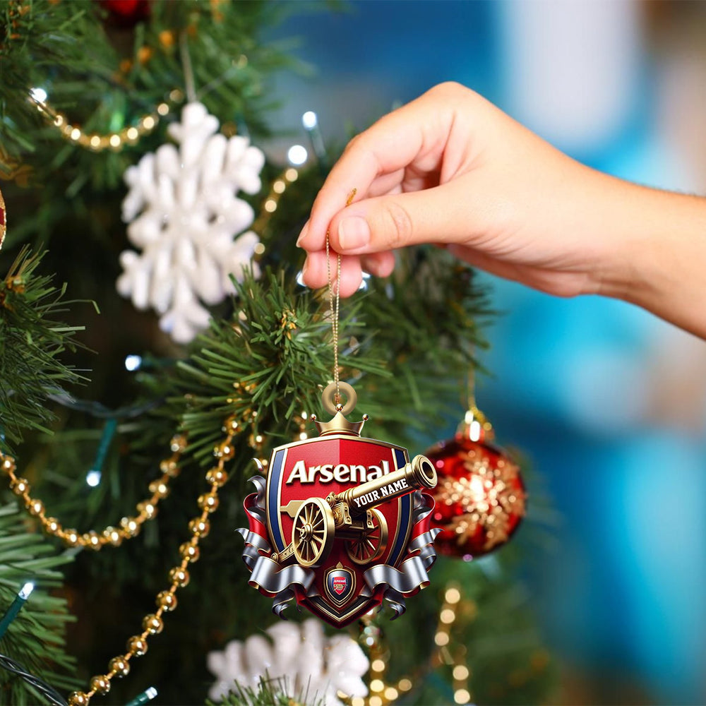 Blisscorners Custom Arsenal FC Lover Ornament, Personalized Ornament2D Flat LM2211