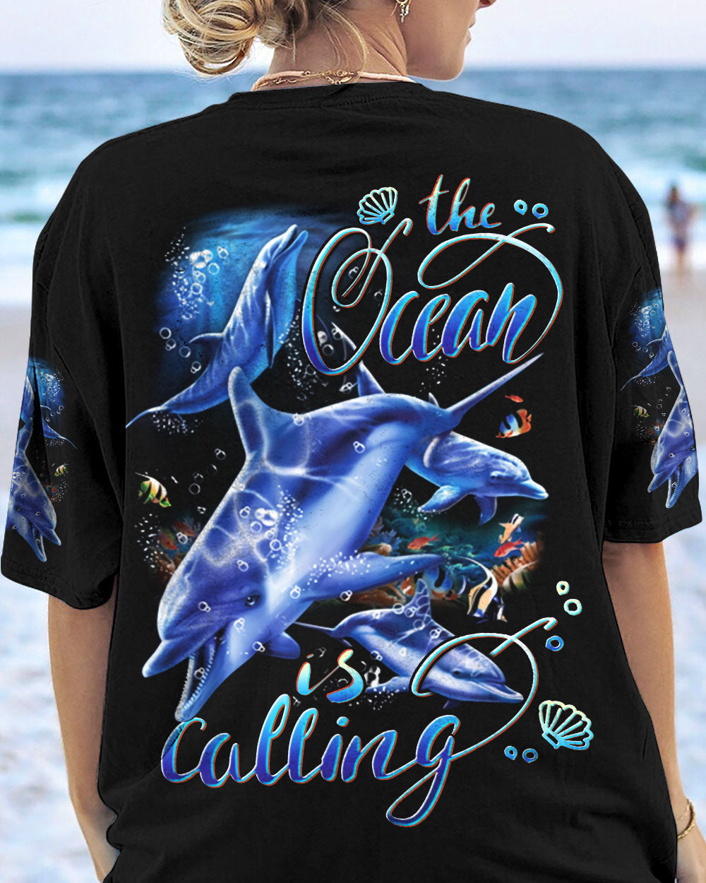 BLISSCORNERS THE OCEAN IS CALLING ALL OVER PRINT