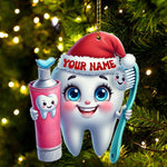 Blisscorners Beautiful Teeth, Home Decor, Christmas Ornament, Personalized Ornament2D Flat LM2111