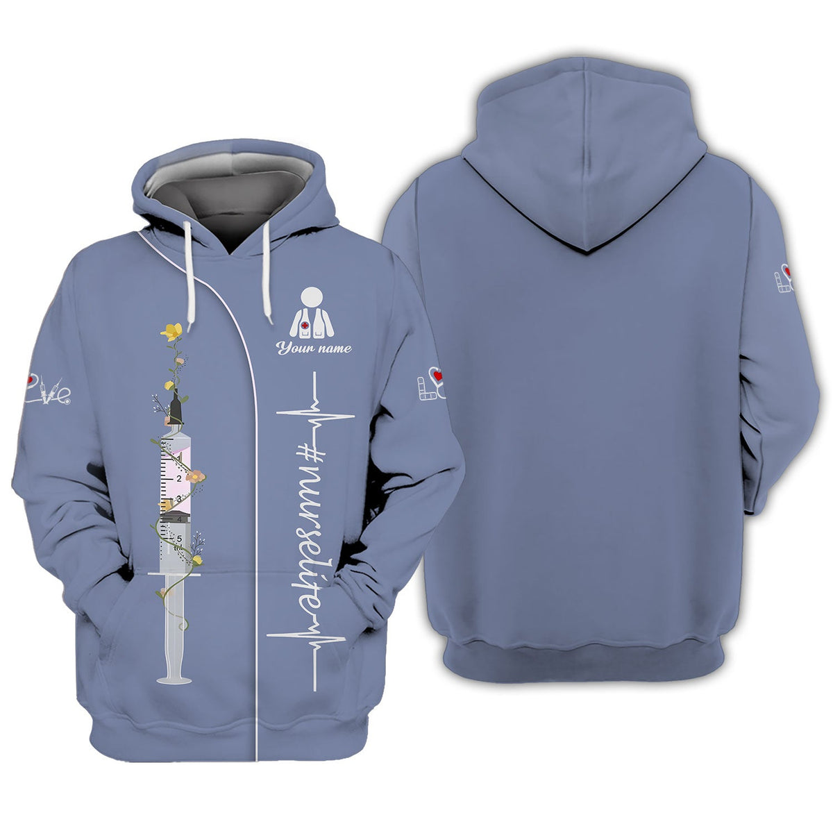 Blisscorners Personalized Nurse Shirt - Dedication in Every Stitch