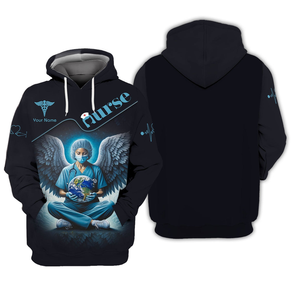 Blisscorners Personalized Nurse Shirt - Guardian Angels of Healthcare