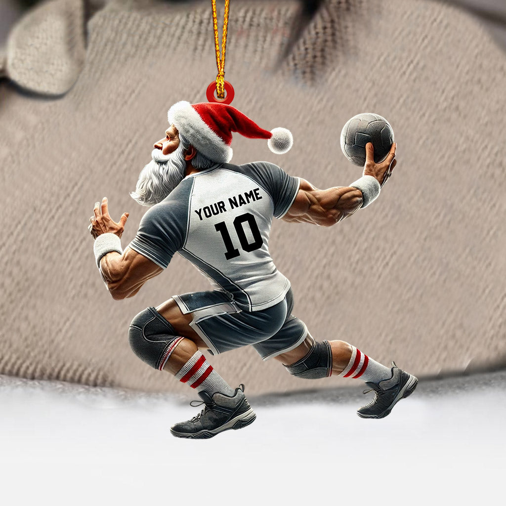 Blisscorners Ball And Santa Home Decor Christmas Ornament, Personalized Ornament2D Flat LM2211