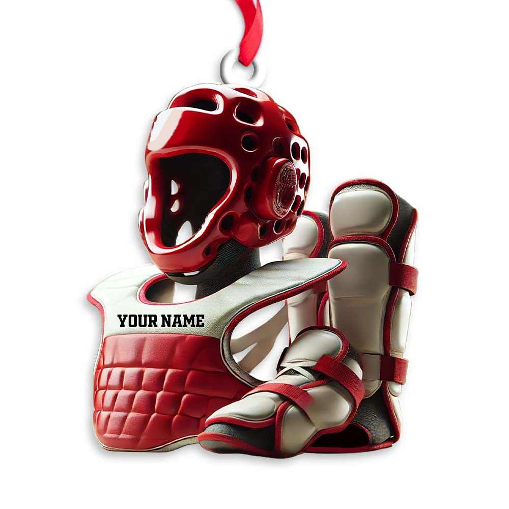 Blisscorners Custom Karate Lover Ornament, Personalized Ornament2D Flat LM2211