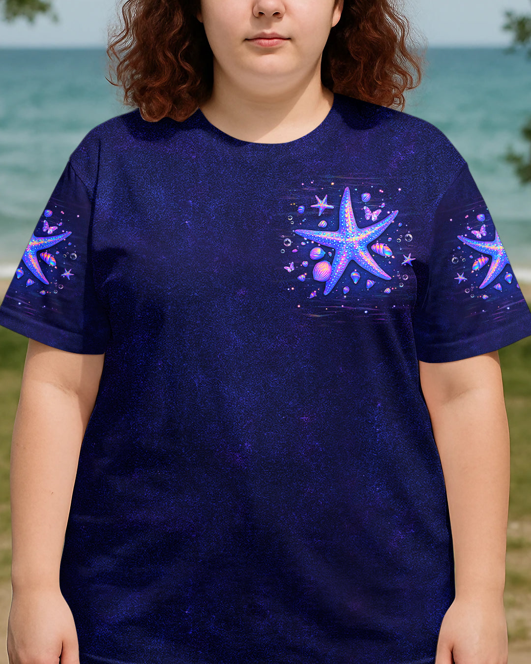 BLISSCORNERS SMELL THE SEA FEEL THE BREEZE STARFISH ALL OVER PRINT
