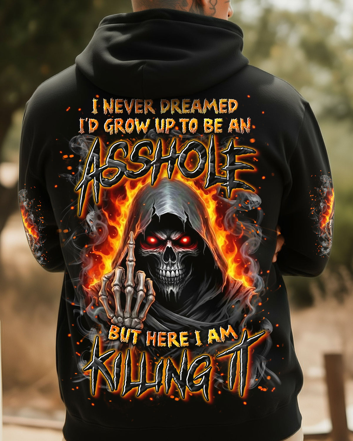 BLISSCORNERS I NEVER DREAMED SKULL REAPER ALL OVER PRINT