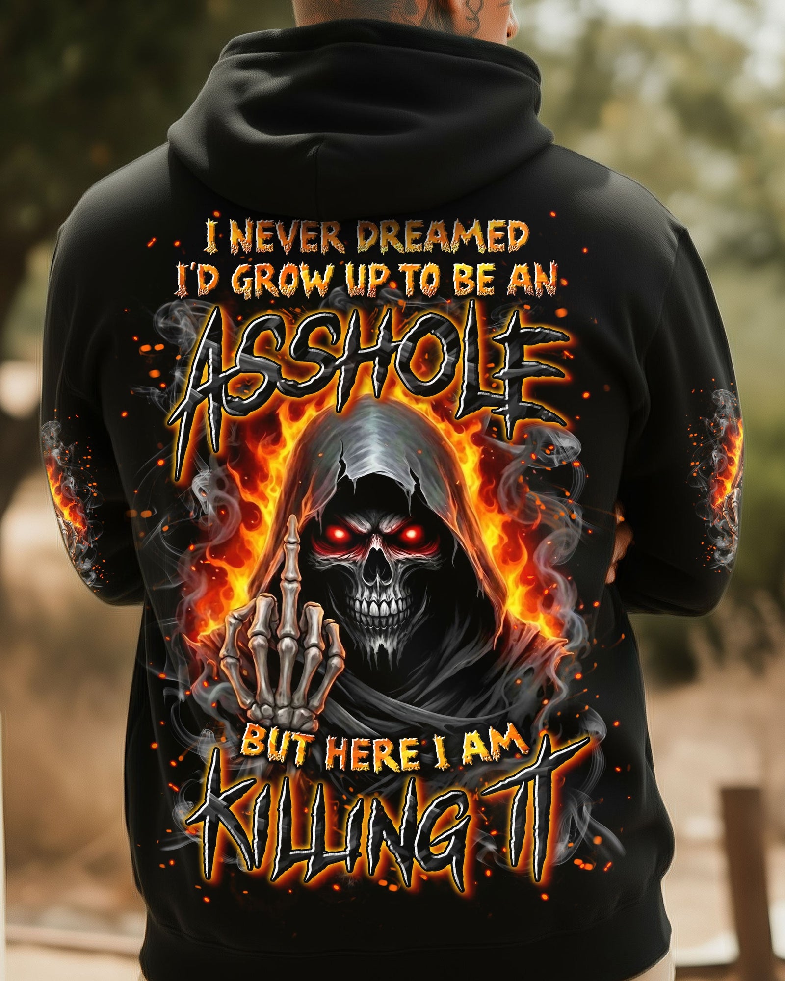 BLISSCORNERS I NEVER DREAMED SKULL REAPER ALL OVER PRINT