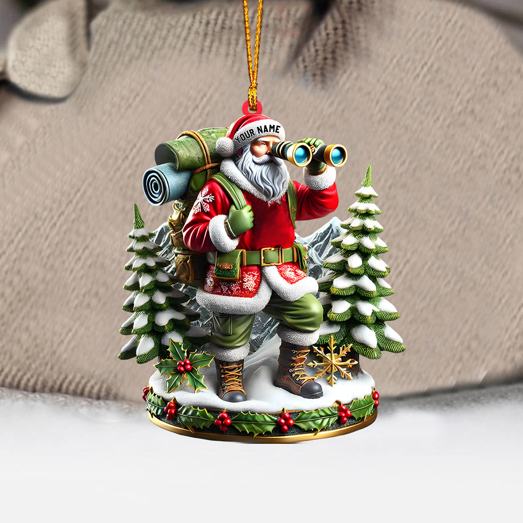 Blisscorners Santa Discovery Home Decor Christmas Ornament, Personalized Ornament2D Flat LM2211