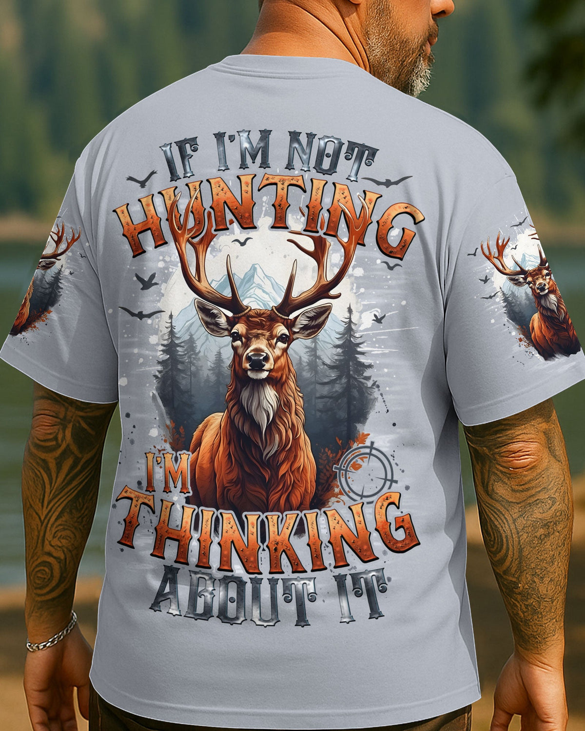 BLISSCORNERS IF I'M NOT HUNTING DEER ALL OVER PRINT