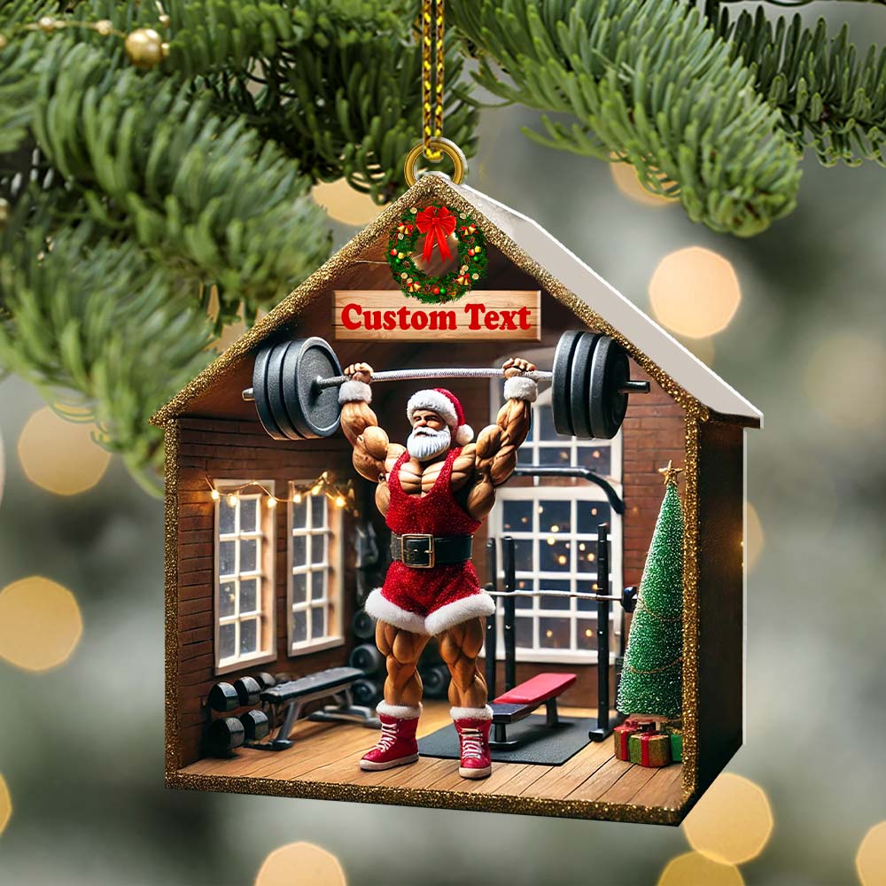 Blisscorners Weight Room Christmas Ornament, Personalized Ornament2D Flat LM2211