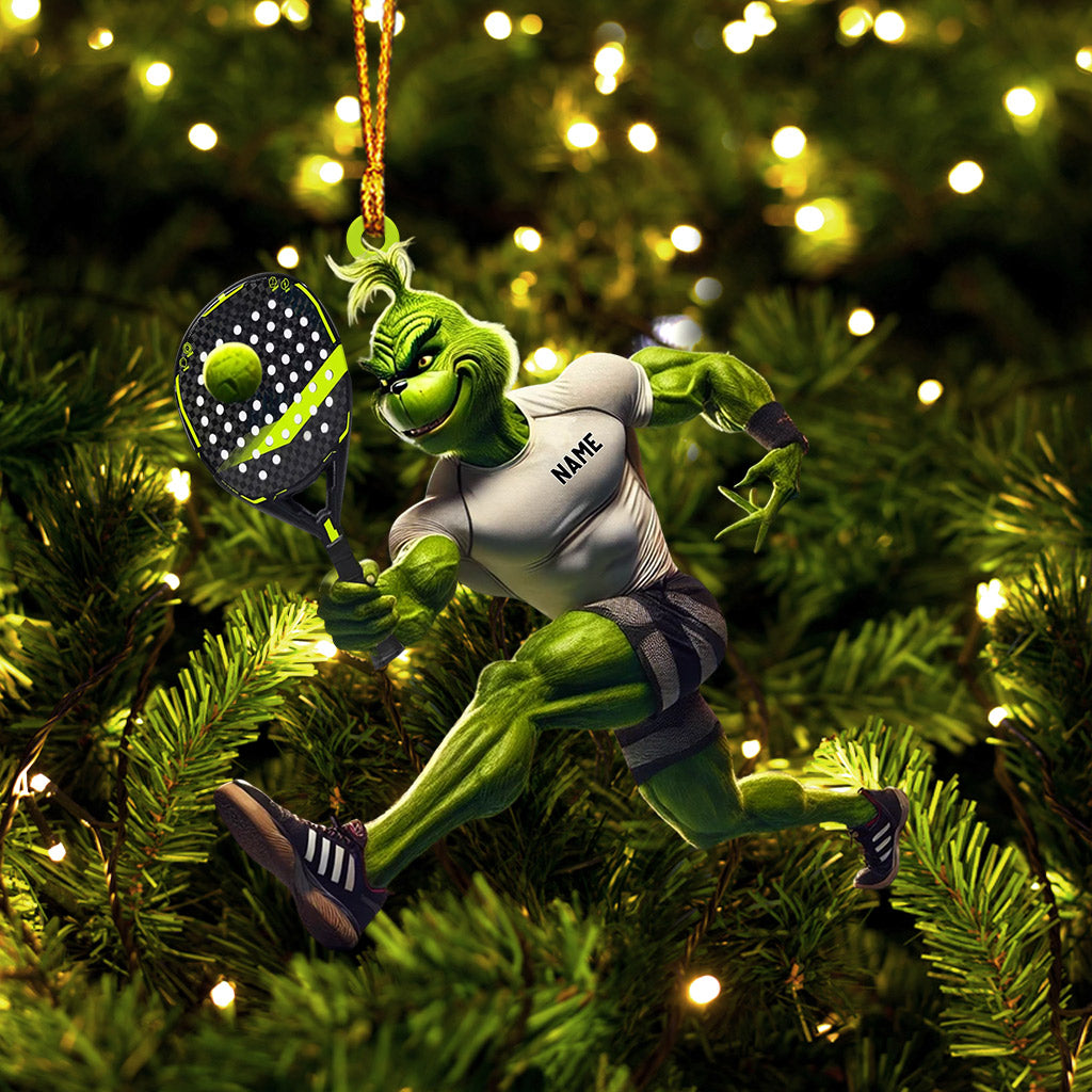 Blisscorners ELF Tennis Player Home Decor Christmas Ornament, Personalized Ornament2D Flat LM2211