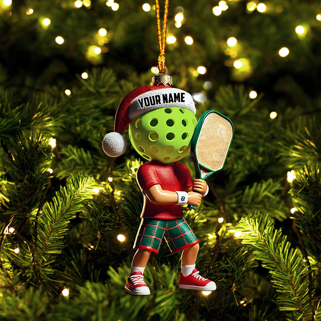 Blisscorners Pickleball Christmas Ornament, Personalized Ornament2D Flat LM2211