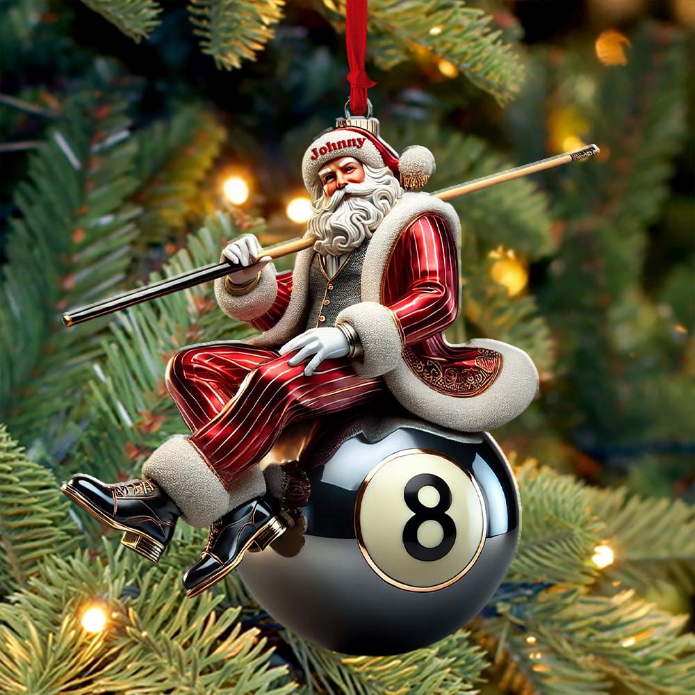 Blisscorners Billiard Christmas Ornament, Personalized Ornament2D Flat LM2211