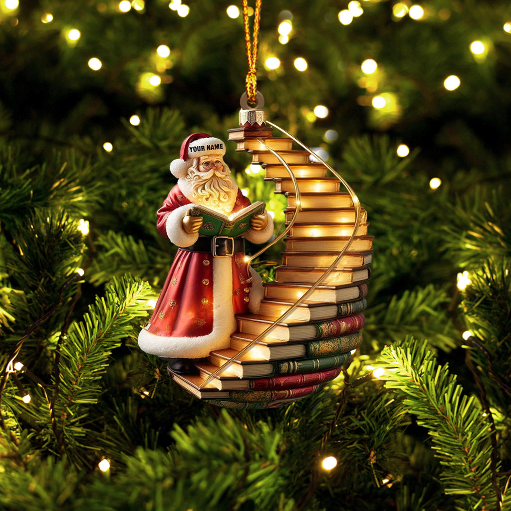 Blisscorners God Santa Christmas Ornament, Personalized Ornament2D Flat LM2211