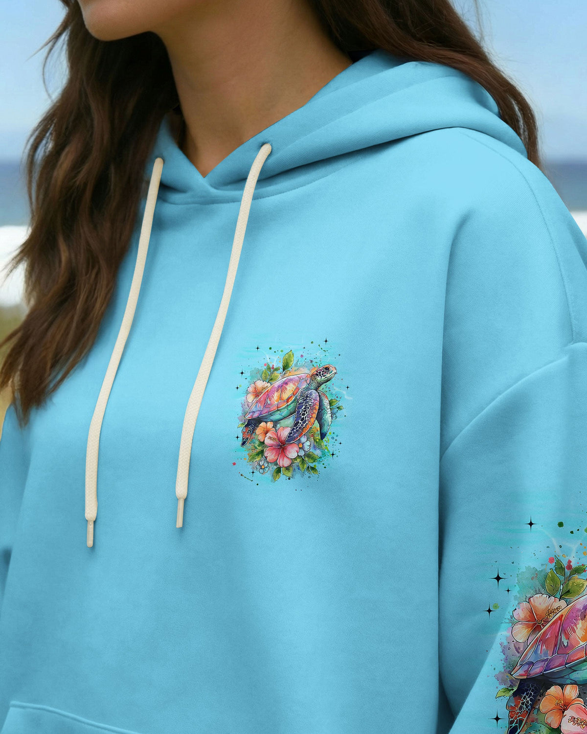 BLISSCORNERS SALTWATER HEALS EVERYTHING TURTLE ALL OVER PRINT