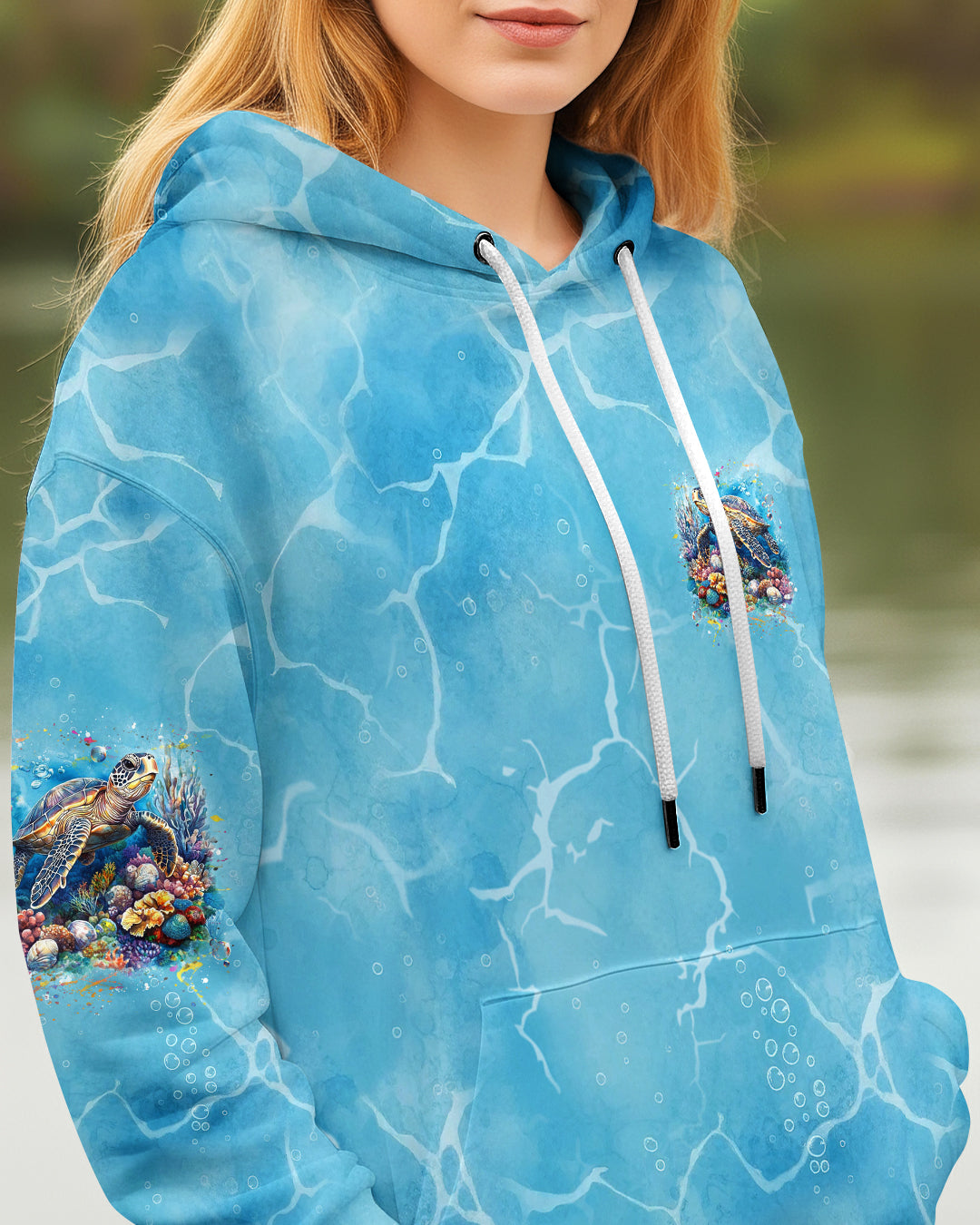 BLISSCORNERS SALTWATER HEALS EVERYTHING TURTLE ALL OVER PRINT