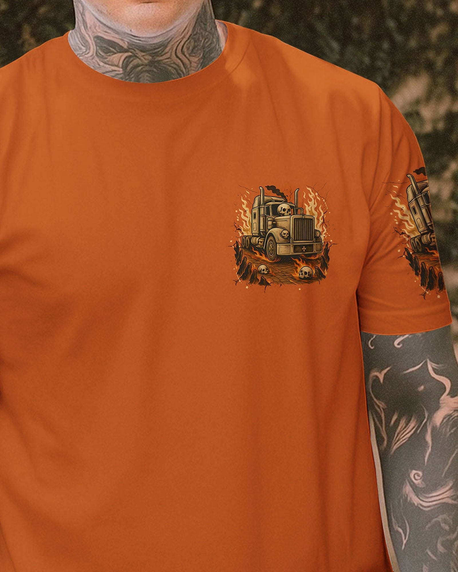 BLISSCORNERS REAL MEN BECOME TRUCKERS ALL OVER PRINT
