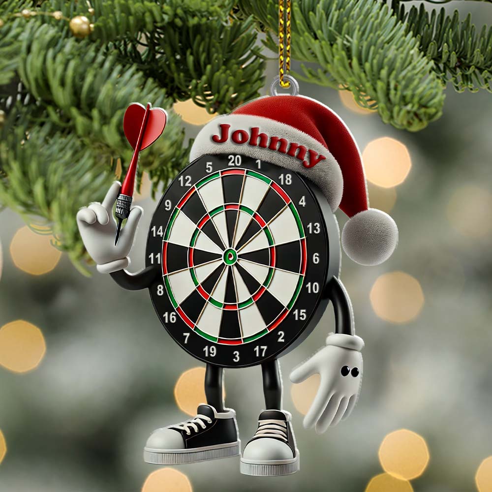 Blisscorners Darts Christmas Ornament, Personalized Ornament2D Flat LM2211