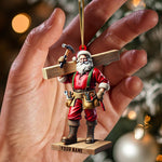 Blisscorners Carpenter Santa Christmas Ornament, Personalized Ornament2D Flat LM2211