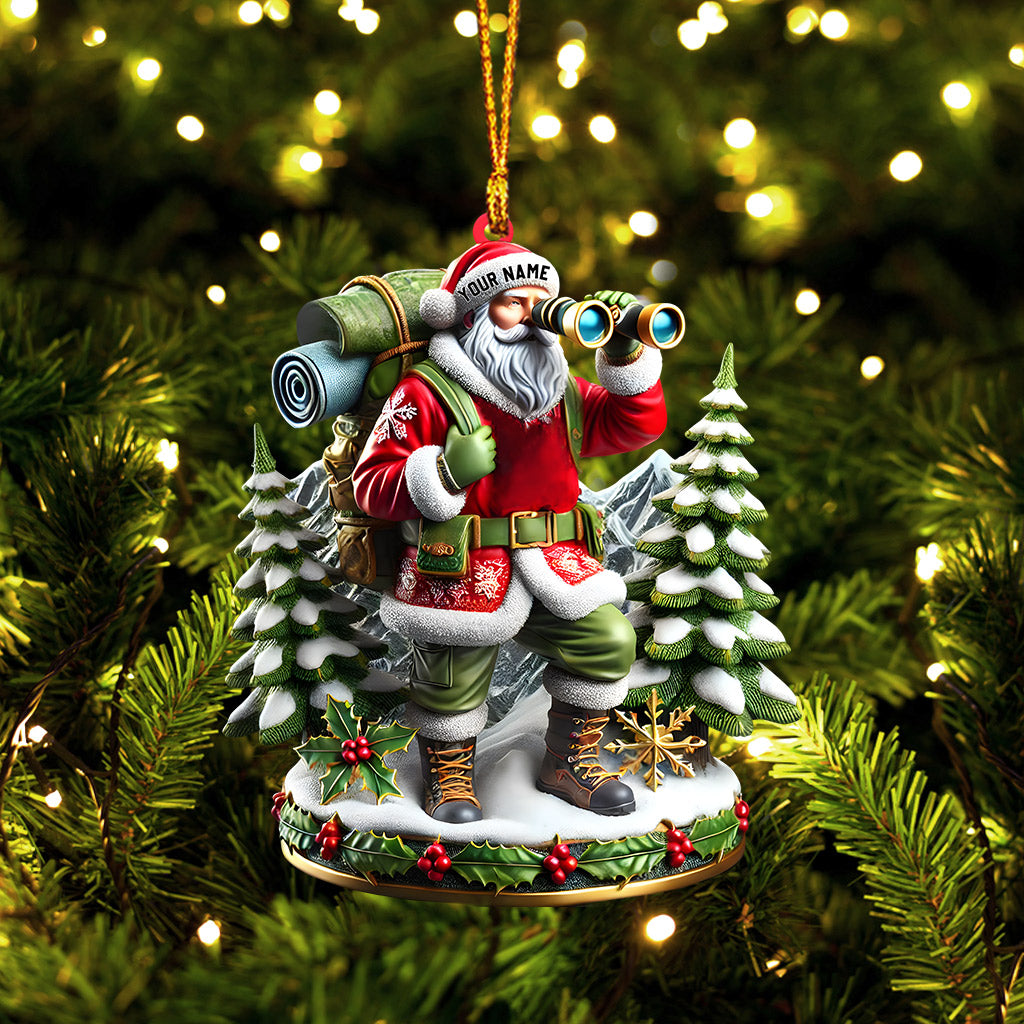 Blisscorners Santa Discovery Home Decor Christmas Ornament, Personalized Ornament2D Flat LM2211