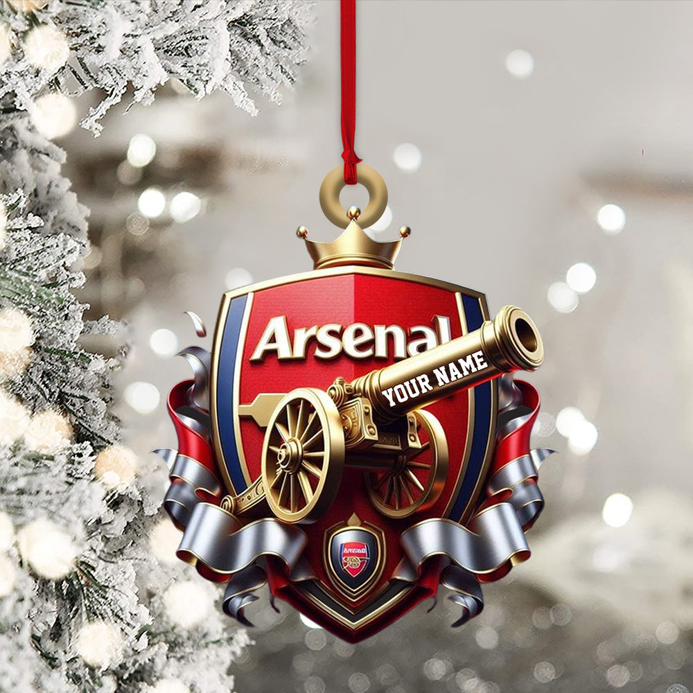 Blisscorners Custom Arsenal FC Lover Ornament, Personalized Ornament2D Flat LM2211