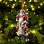 Blisscorners Butcher Santa Home Decor Christmas Ornament, Personalized Ornament2D Flat LM2211