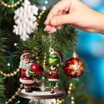 Blisscorners Bowling Santa And ELF Home Decor Christmas Ornament, Personalized Ornament2D Flat LM2211