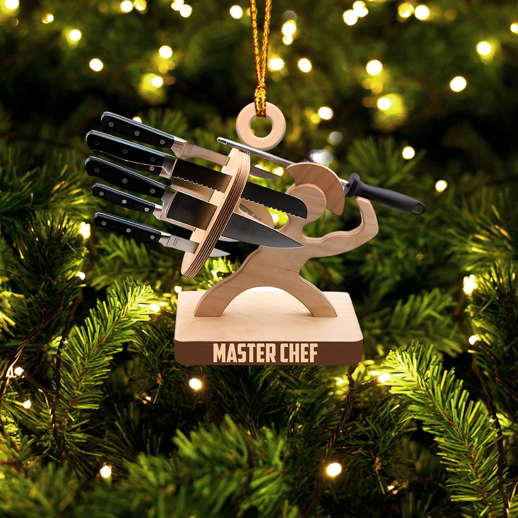 Blisscorners Master Chef Christmas Ornament, Personalized Ornament2D Flat LM2211