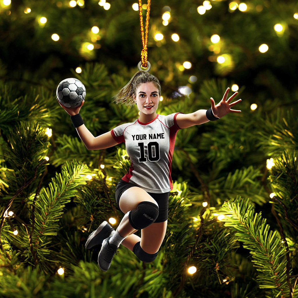 Blisscorners Handball Woman Decor Christmas Ornament, Personalized Ornament2D Flat LM2211
