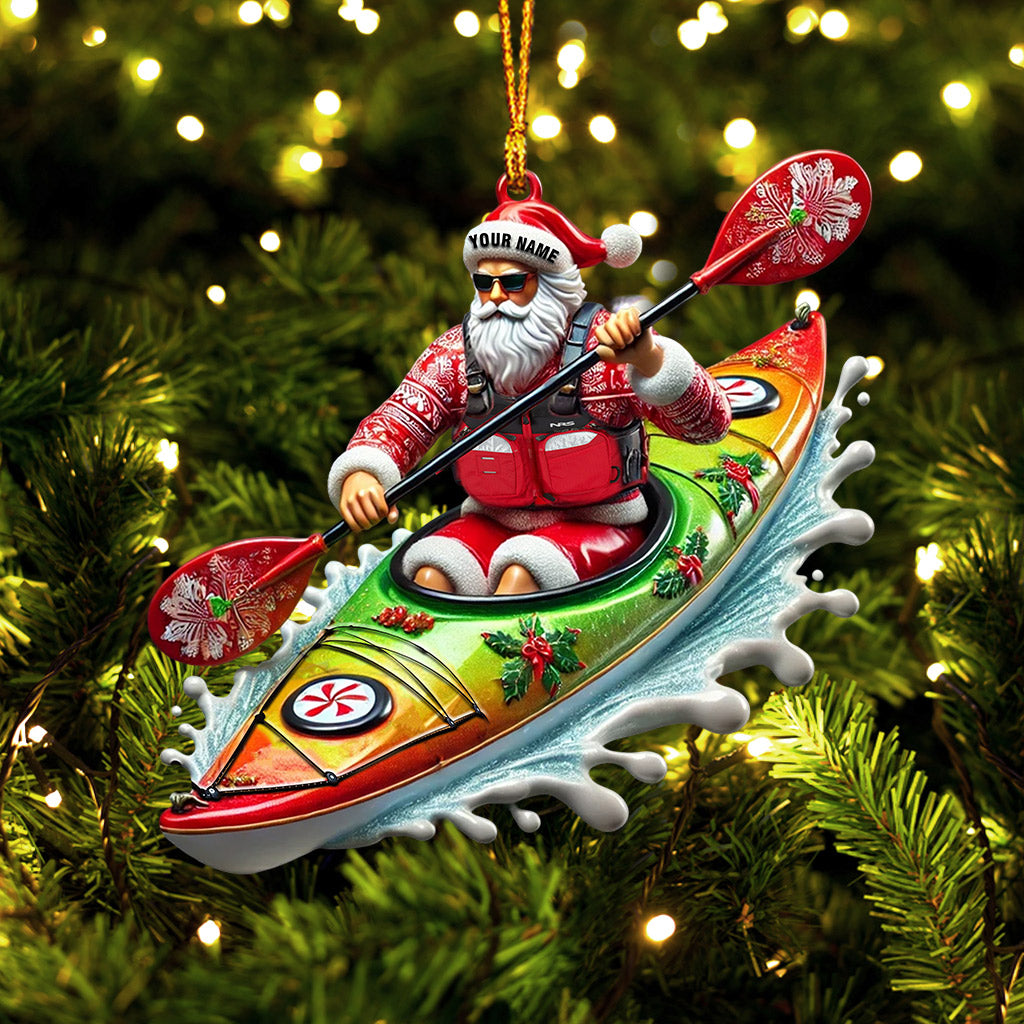 Blisscorners Kayak Christmas Home Decor Christmas Ornament, Personalized Ornament2D Flat LM2211