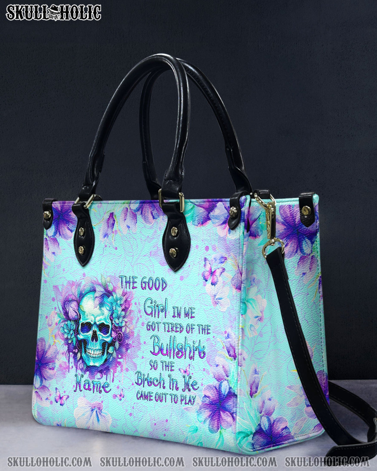 BLISSCORNERS THE GOOD GIRL IN ME LEATHER HANDBAG