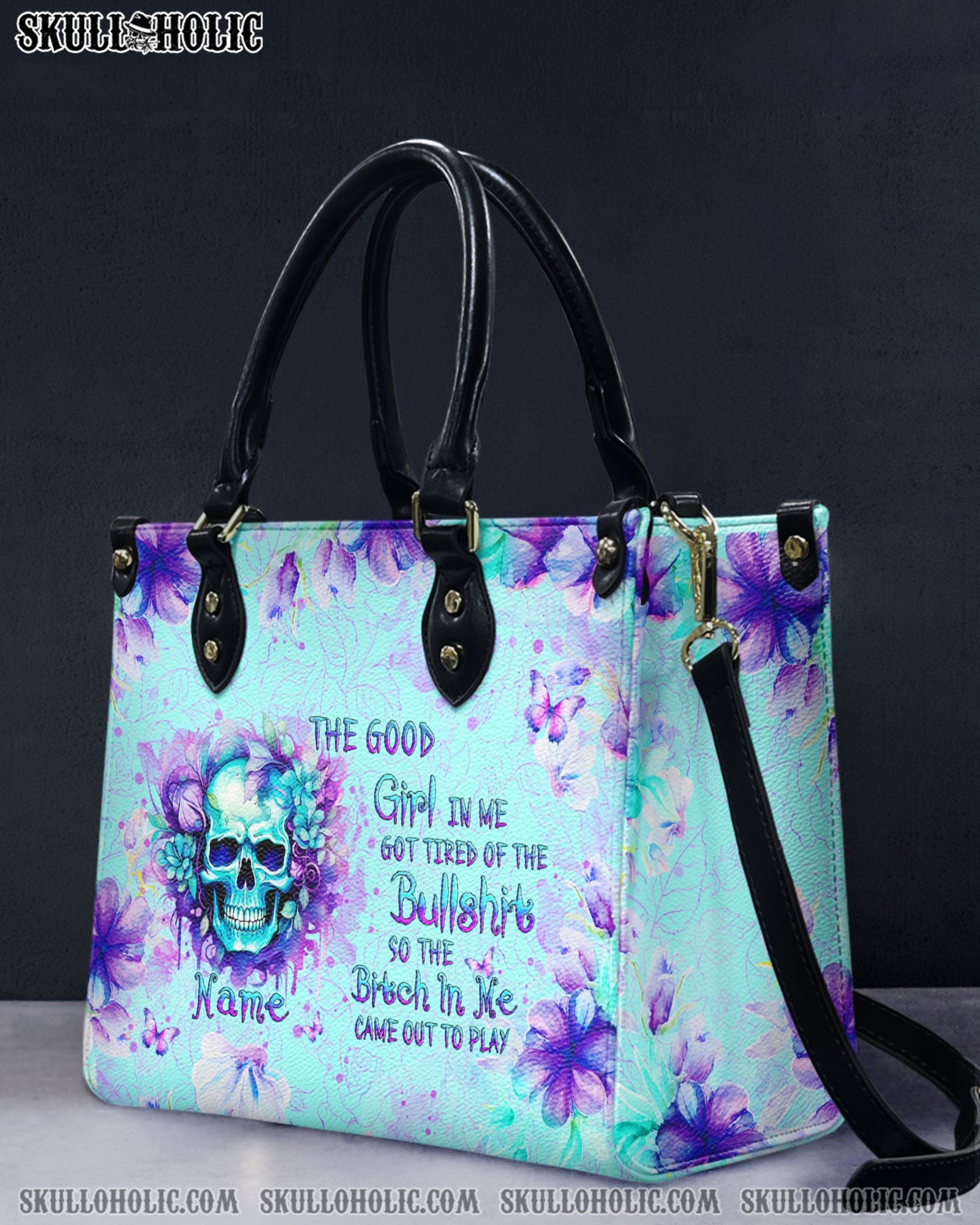 BLISSCORNERS THE GOOD GIRL IN ME LEATHER HANDBAG